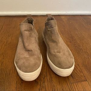 High Top Suede Sneakers